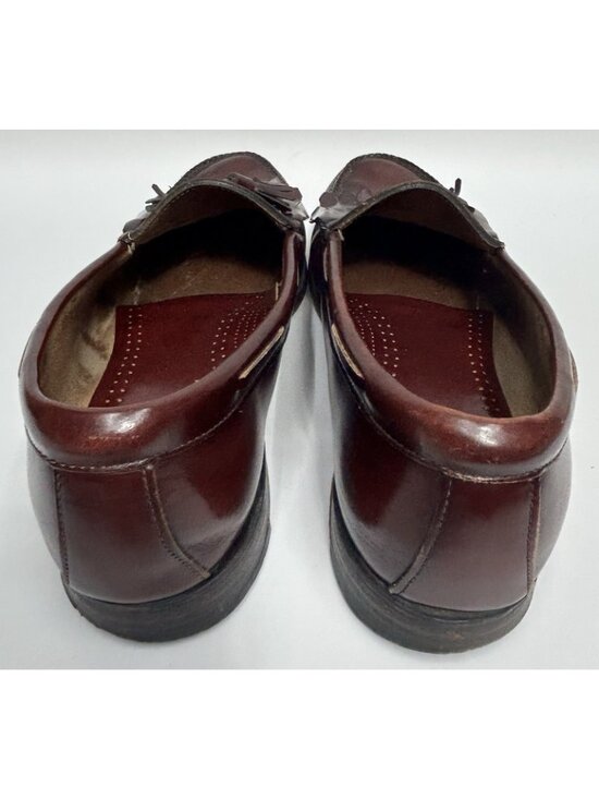 Bass & Co Weejuns 14 Classic BURGUNDY Layton Leather Kiltie Tassel Loafers Shoes main image 7